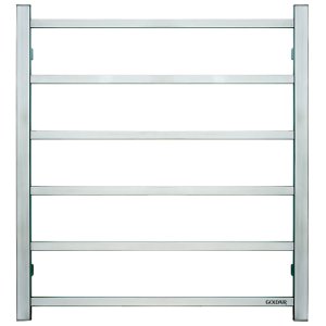 LADDER TOWEL RAIL S/S 6BAR SQ DUAL GOLDAIR GMT6