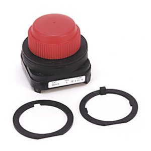 800HR6 BOOTED PUSHBUTTON RED NHP