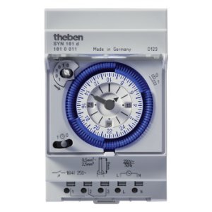 TIMER ANL 24HR O/RIDE 3XDIN 16/4A 230V SYN161D