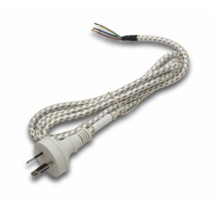 CORD SET 2MTR 3/0.75 BRAIDED NON KINK BE 3PIN CS2375BENK