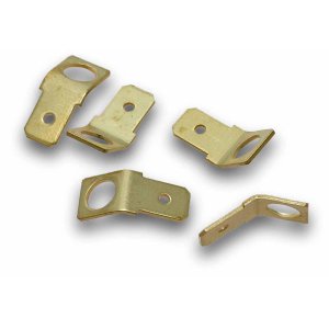 TABS BRASS 45O 6.4MM WIDE 30 PCS TAB45L