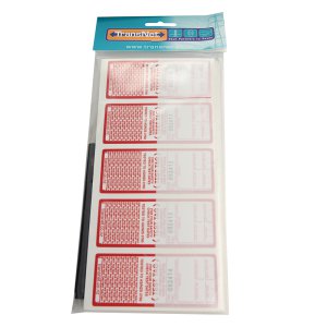 TNTTRD TEST TAGS RED JAN-MAR PK100 + PEN