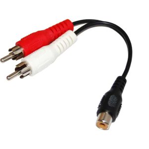 CABLE 150MM DUAL RCA MALE TO RCA FEMALE DYNAMIX
