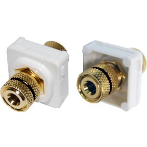 POST SPEAKER BINDING BLACK GOLD PLATED AMDEX