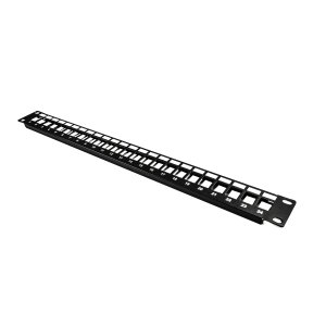 PATCH PNL 19IN 24 PORT UNLOAD KEYSTONE INSERTS 1RU
