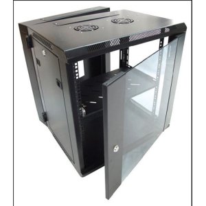 CABINET W/MOUNT 12RU 600MM DP UNIV SWING REMOVABLE