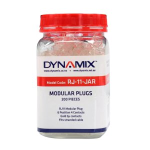PLUG RJ-11 200PC 6P4C MODULAR 3 MICRON DYNAMIX