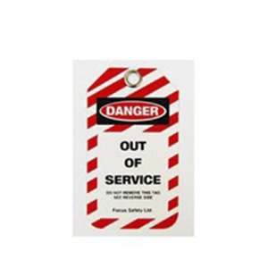 LM-ST-4 SAFETY LOCKOUT TAGS OUT OF SERVICE