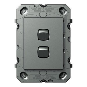 (I) SWITCH 2G HORZ MAGNESIUM AR770/2HMGN ARTEOR