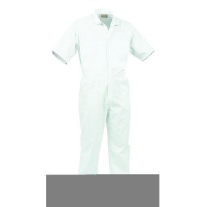 OVERALL S/S LW P/C FOOD GRADE WHT 5 460015