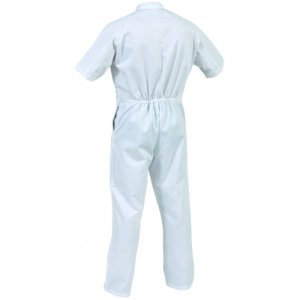 OVERALL S/S LW P/C FOOD GRADE WHT 7 460015