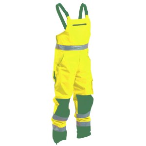 BNOPO BLK/FY 6XL OVERTROUSERS BISON EXTREME BIB RAINTROUSER