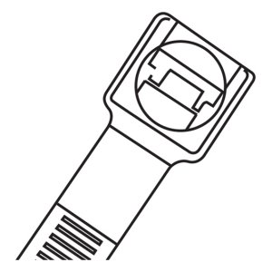CABLE TIE NYLON 250X4.8MM UV BLK PK1000 CT250BK/1000