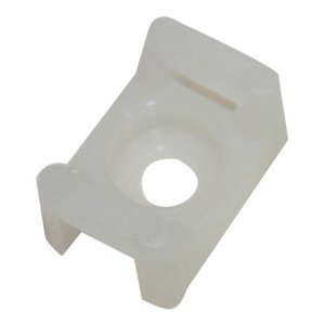 CABLE TIE NYLON SCREW MNT 4MM NAT PK100 CTB5NT