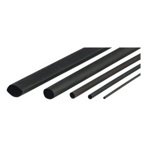 HEATSHRINK THIN WALL 6.4MM BLACK 1.2M