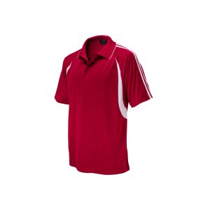 POLO MENS RED/WHT 3XL P3010 FLASH
