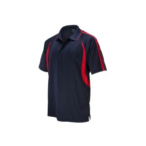 POLO MENS NVY/RED XL P3010 FLASH
