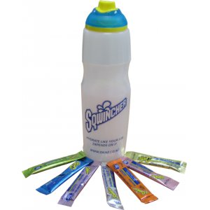 SQQWIKSTART SQWINCHER BIKE BOTTLE AND 6 QWIK STIKS