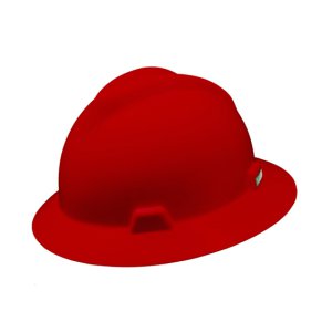 HARD HAT V-GARD RED 4PT FAS-TRAC III SUSPENSION 220949RE
