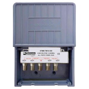 SPLITTER 4 WAY F P/P ALL LEGS WEATHERPROOF ENCL 07MM-TM14-OD