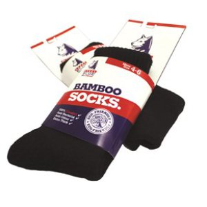 SOCKS BAMBOO BLK 4-6 SOCKBAM STEEL BLUE