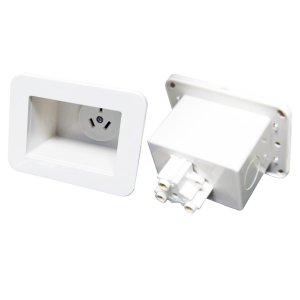 AV-RPS01 AMDEX RECESSED SINGLE SOCKET 10A WHITE