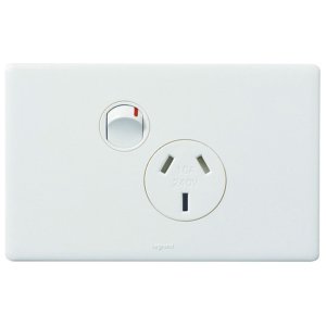 POWERPOINT E-DED 10A SINGLE WHITE ED787WE