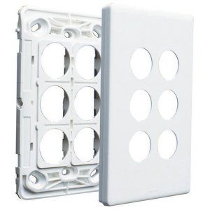 GRID & COVERPLATE ONLY E-DED 6G WHITE ED770/6GPLWE