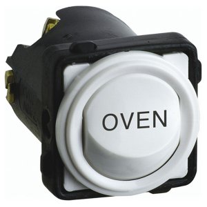 MECH SWITCH SPST 32A ENGRAVED OVEN WHITE EM770/32OVENWE