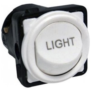 MECH SWITCH SPDT 16A ENGRAVED LIGHT WHITE EM770LIGHTWE