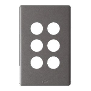 (I) GRID & COVERPLATE ONLY E-DED 6G URBAN GREY ED770/6GPLUG