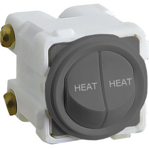 (I) MECH SWITCH 2XSPST 16A ENGRAVED HEAT U/GREY EM770DUOHTUG