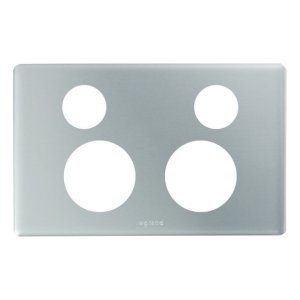 COVERPLATE E-DED DOUBLE MATT SILVER ED777PLMS