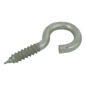 SCREW EYE GALV 8MM X 75MM OPEN HOOK HD