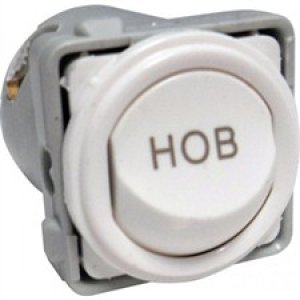 MECH SWITCH SPST 32A ENGRAVED HOB WHITE EM770/32HOBWE