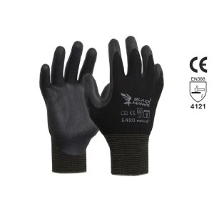 GLOVE NITRILE FOAM 7 E420 BLACK HAWK