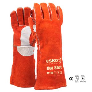 GLOVE WELDING RED 406MM BR160 HOT SHOT