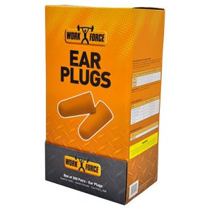 EARPLUG CLASS 5 FOAM YLW 101001 WORKFORCE 200PR/BX