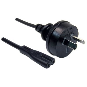 CORD POWER 2 PIN PLUG TO C7 FIG 8 CONN BLK 0.3M DYNAMIX