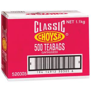 TEA BAGS CLASSIC TAGLESS 500/BOX CHOYSA 72580481