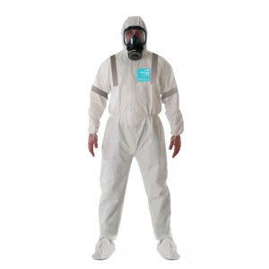*POA* COVERALL 2000 BREATHABLE LAM TAPED WHT M M20