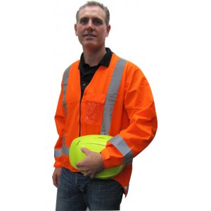 HVDN40L VEST LONG SLEEVE TTMC ORANGE HI VIZ SIZE LARGE