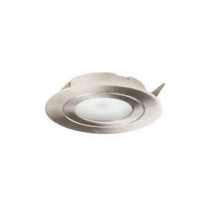 LED CABINET LIGHT R681 BCWL3 3W WW BUSHED CHROME RECESSED