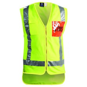 VEST 522051 HI VIS ZIPPED YLW 4XL 522051
