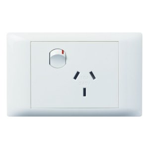 POWERPOINT E-COM 10A SINGLE WHITE EC787W HPM XL