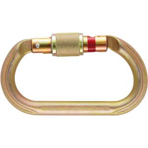 PETZL KARABINER OXAN STEEL OVAL SCREW LOCK
