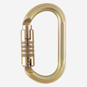 PETZL KARABINER OXAN STEEL OVAL TRIACT-LOCK CE