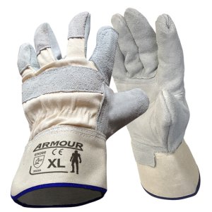 GLOVE ARMOUR LEATHER WORK TOUGH DOUBLE PALM LGWORKDP4 XL