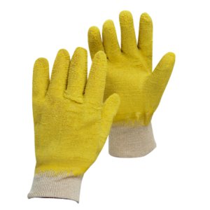 GLOVE ARMOUR LATEX FULLY COATED KNIT CUFF YELLOW RUYFC XL