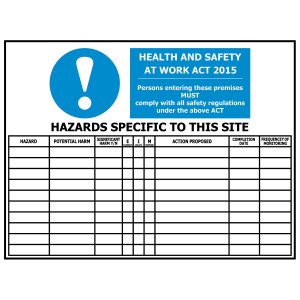 CS1321 1200X800 ACM HAZARD H&S BOARD